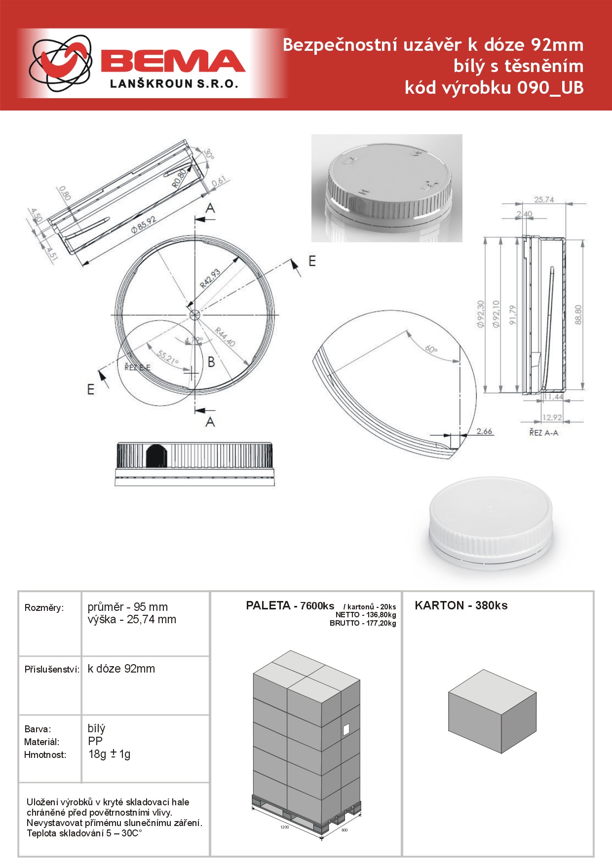 Bezp uzaver 92mm 090-UB 19-5-2023